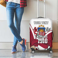 Personalized Latvia Independence Day Luggage Cover 18th November 1918 - Wonder Print Shop