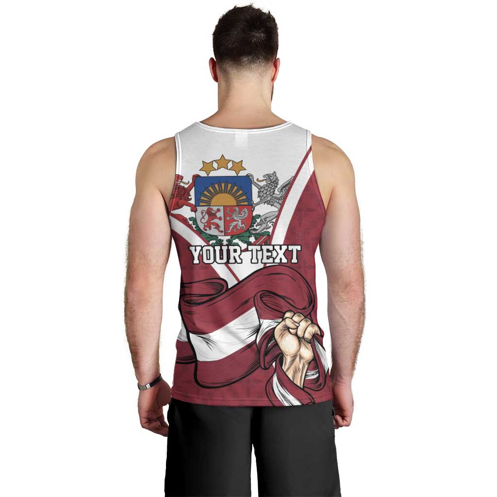 Personalized Latvia Independence Day Men Tank Top 18th November 1918 - Wonder Print Shop