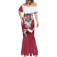 Personalized Latvia Independence Day Mermaid Dress 18th November 1918 - Wonder Print Shop