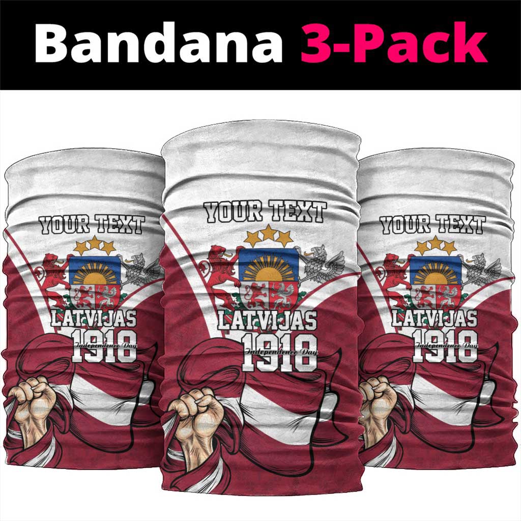 Personalized Latvia Independence Day Neck Gaiter 18th November 1918 - Wonder Print Shop