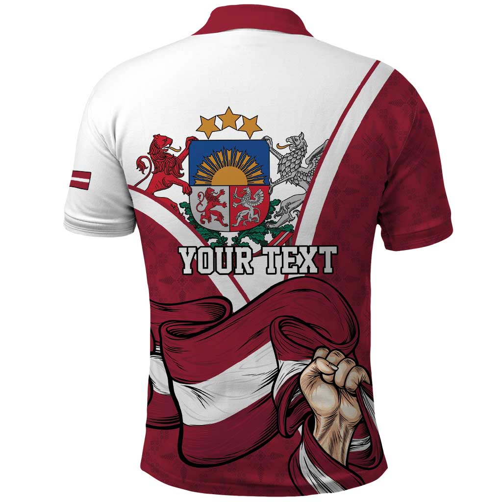 Personalized Latvia Independence Day Polo Shirt 18th November 1918 - Wonder Print Shop