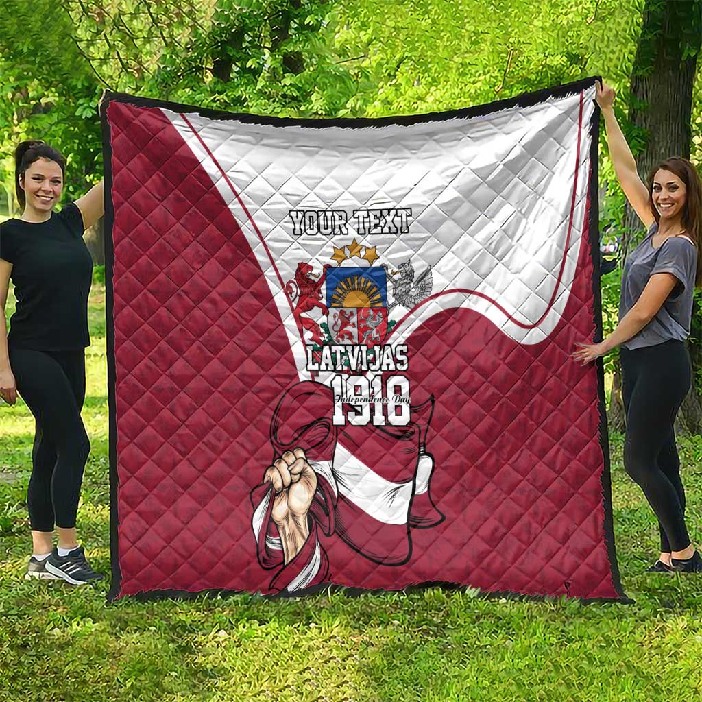 Personalized Latvia Independence Day Quilt 18th November 1918 - Wonder Print Shop
