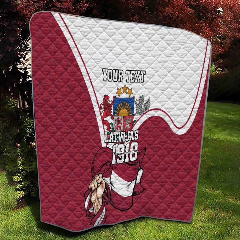 Personalized Latvia Independence Day Quilt 18th November 1918 - Wonder Print Shop