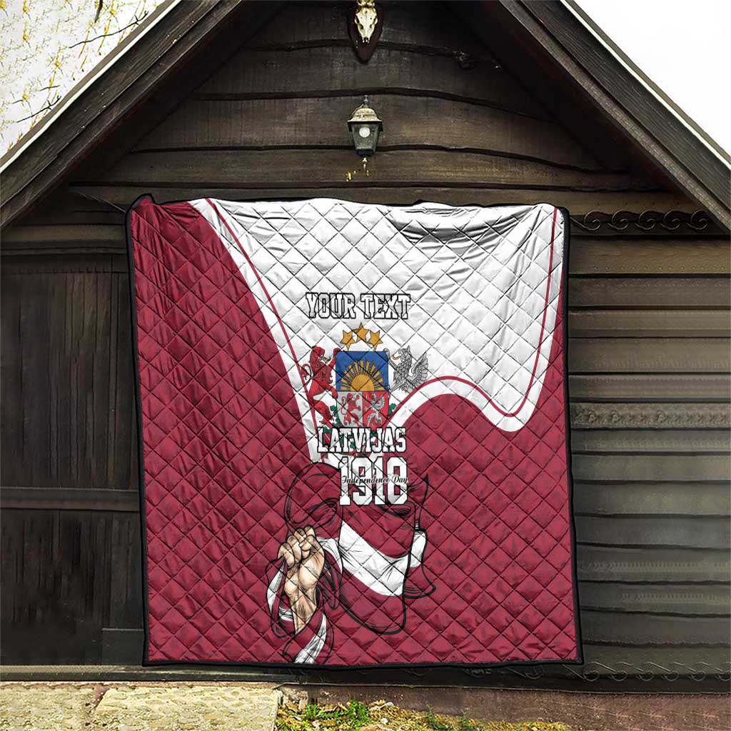 Personalized Latvia Independence Day Quilt 18th November 1918 - Wonder Print Shop