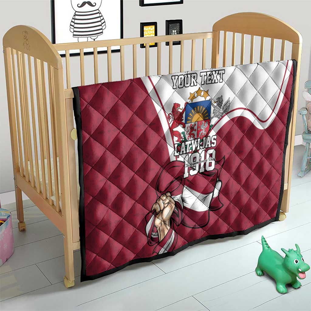 Personalized Latvia Independence Day Quilt 18th November 1918 - Wonder Print Shop
