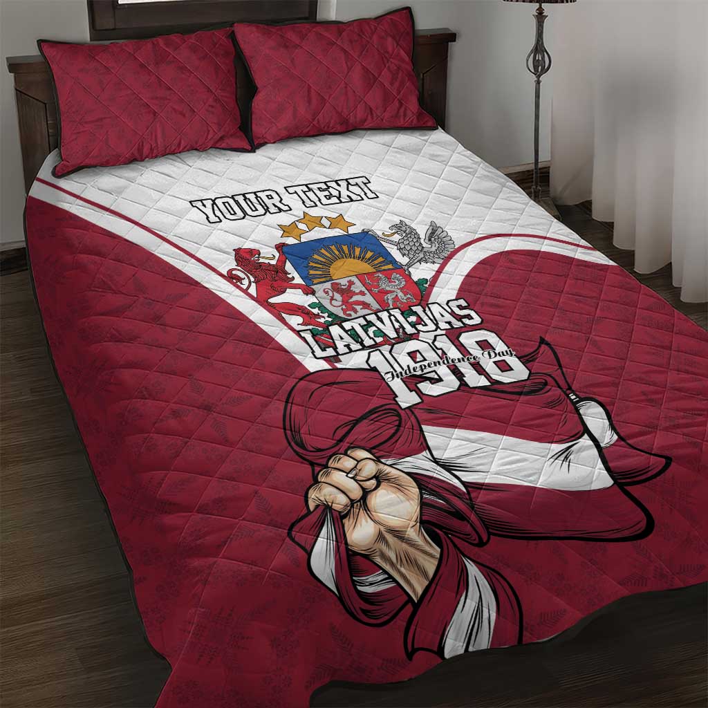 Personalized Latvia Independence Day Quilt Bed Set 18th November 1918 - Wonder Print Shop