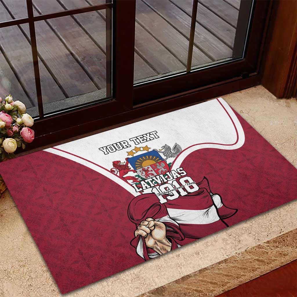 Personalized Latvia Independence Day Rubber Doormat 18th November 1918 - Wonder Print Shop