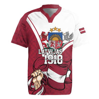 Personalized Latvia Independence Day Rugby Jersey 18th November 1918 - Wonder Print Shop