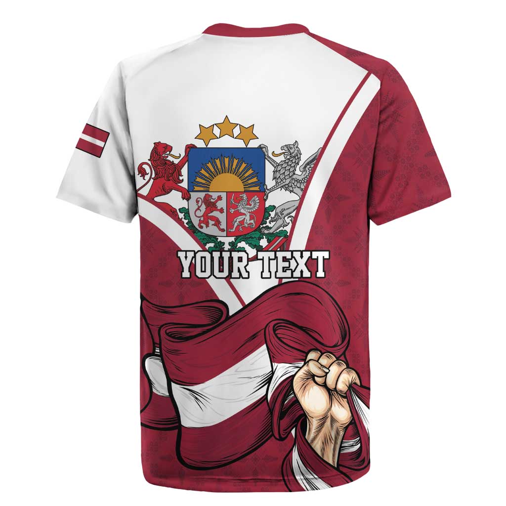 Personalized Latvia Independence Day Rugby Jersey 18th November 1918 - Wonder Print Shop
