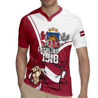 Personalized Latvia Independence Day Rugby Jersey 18th November 1918 - Wonder Print Shop