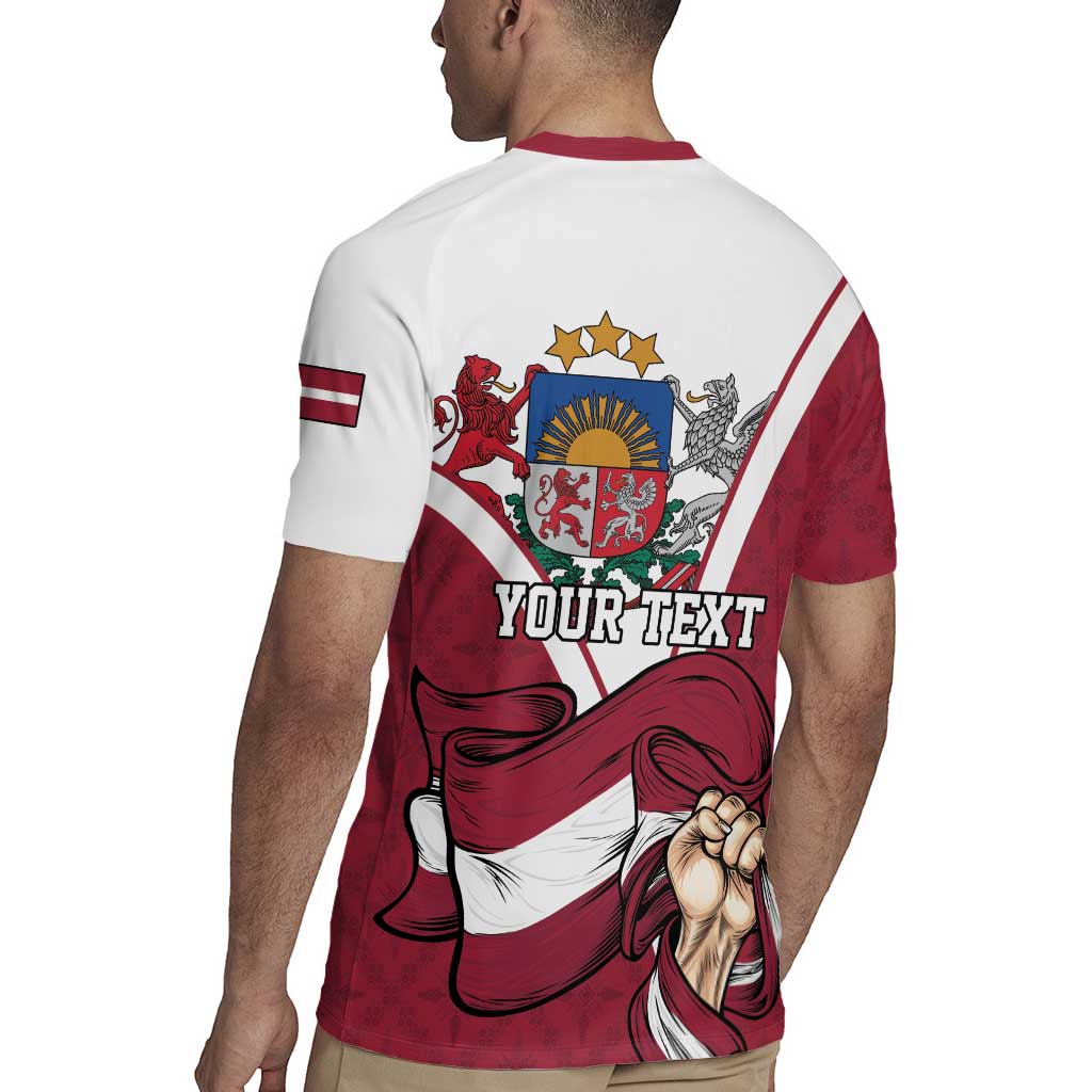 Personalized Latvia Independence Day Rugby Jersey 18th November 1918 - Wonder Print Shop