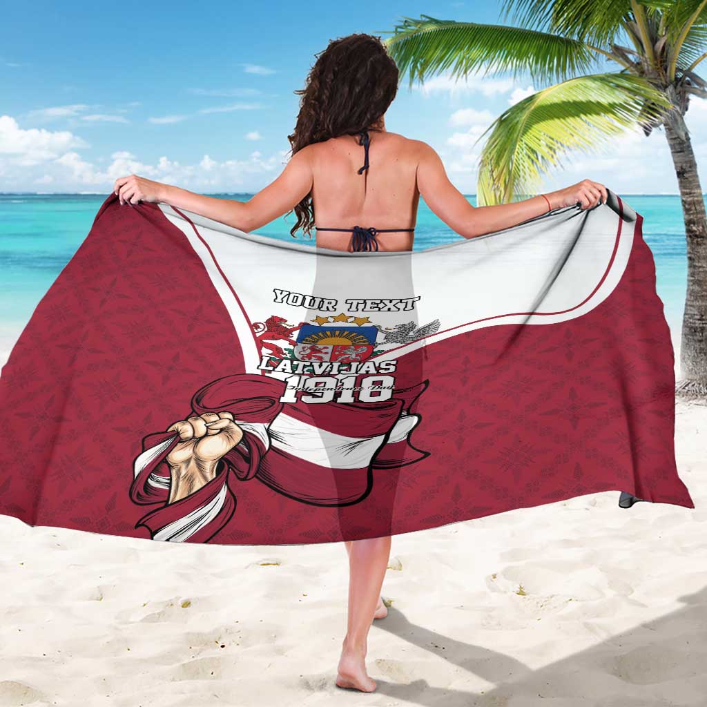 Personalized Latvia Independence Day Sarong 18th November 1918 - Wonder Print Shop