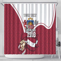 Personalized Latvia Independence Day Shower Curtain 18th November 1918 - Wonder Print Shop