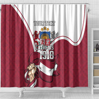 Personalized Latvia Independence Day Shower Curtain 18th November 1918 - Wonder Print Shop