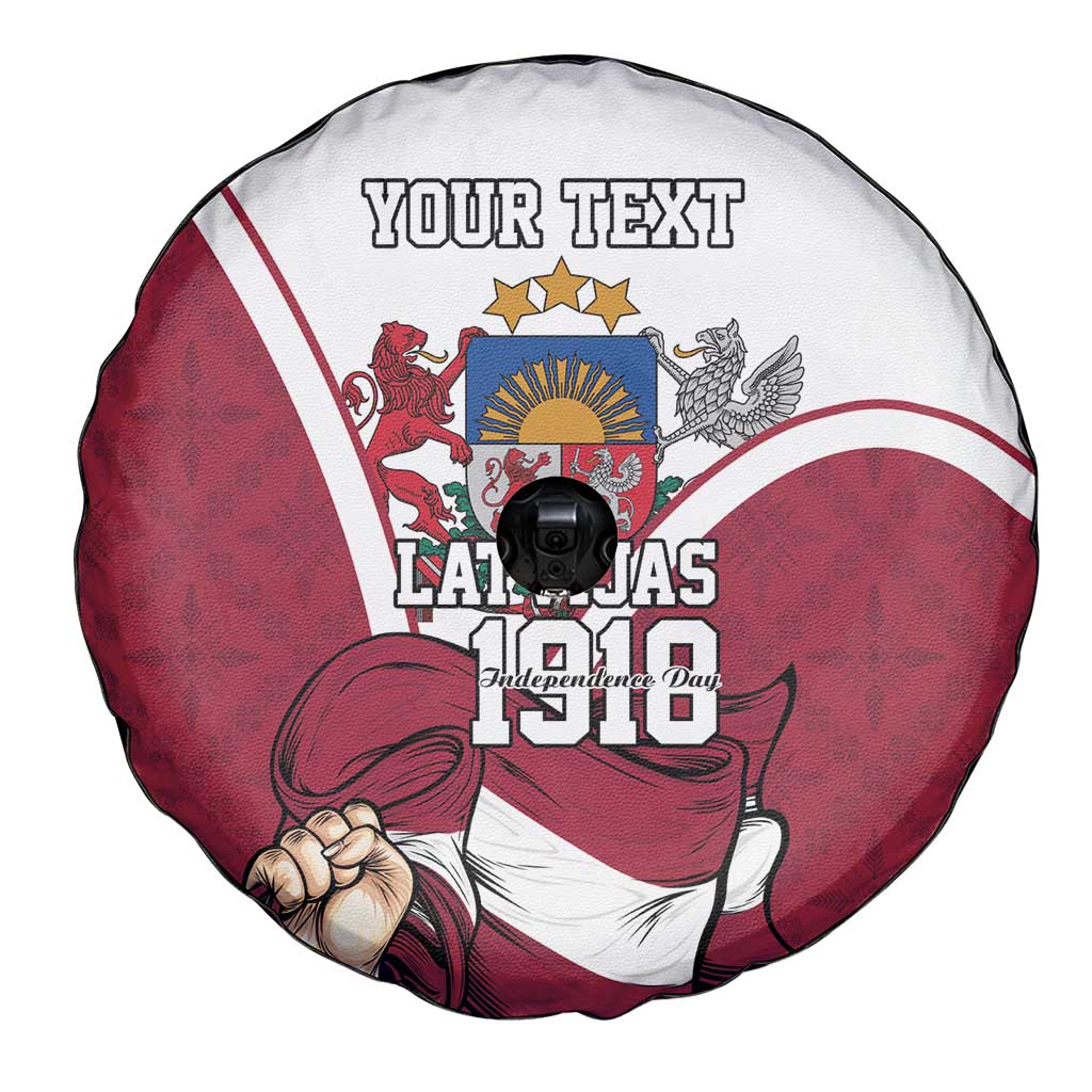 Personalized Latvia Independence Day Spare Tire Cover 18th November 1918 - Wonder Print Shop