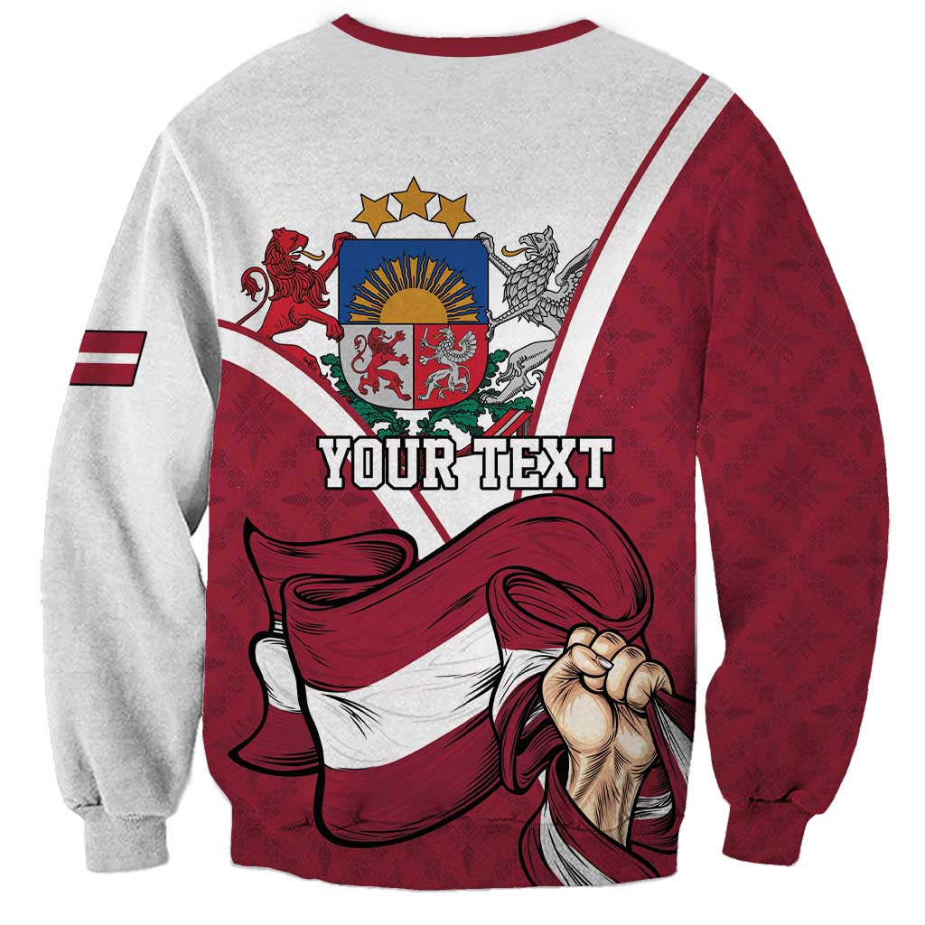 Personalized Latvia Independence Day Sweatshirt 18th November 1918 - Wonder Print Shop
