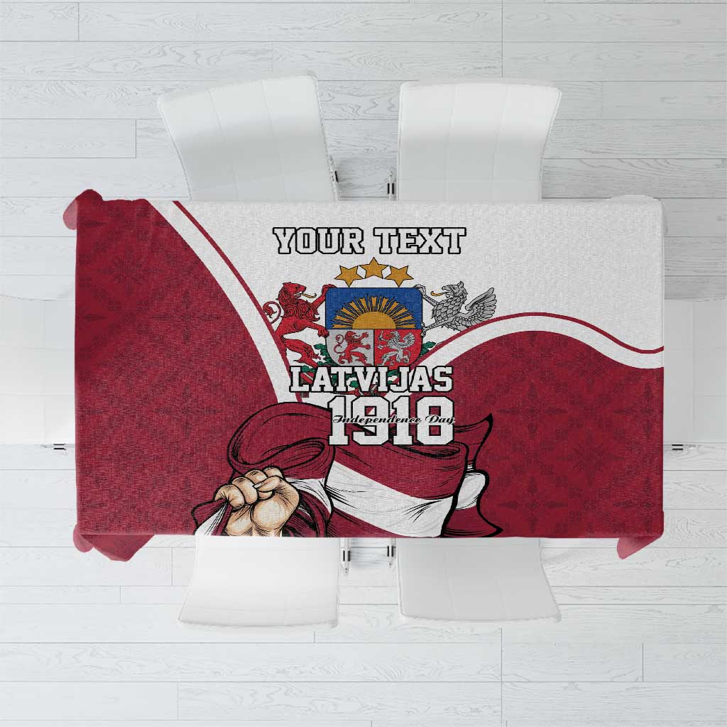 Personalized Latvia Independence Day Tablecloth 18th November 1918 - Wonder Print Shop