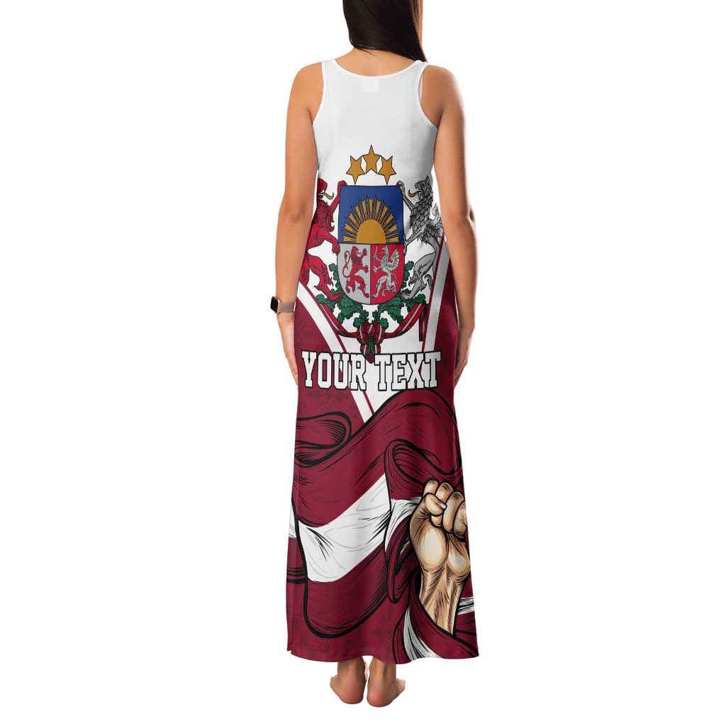 Personalized Latvia Independence Day Tank Maxi Dress 18th November 1918 - Wonder Print Shop