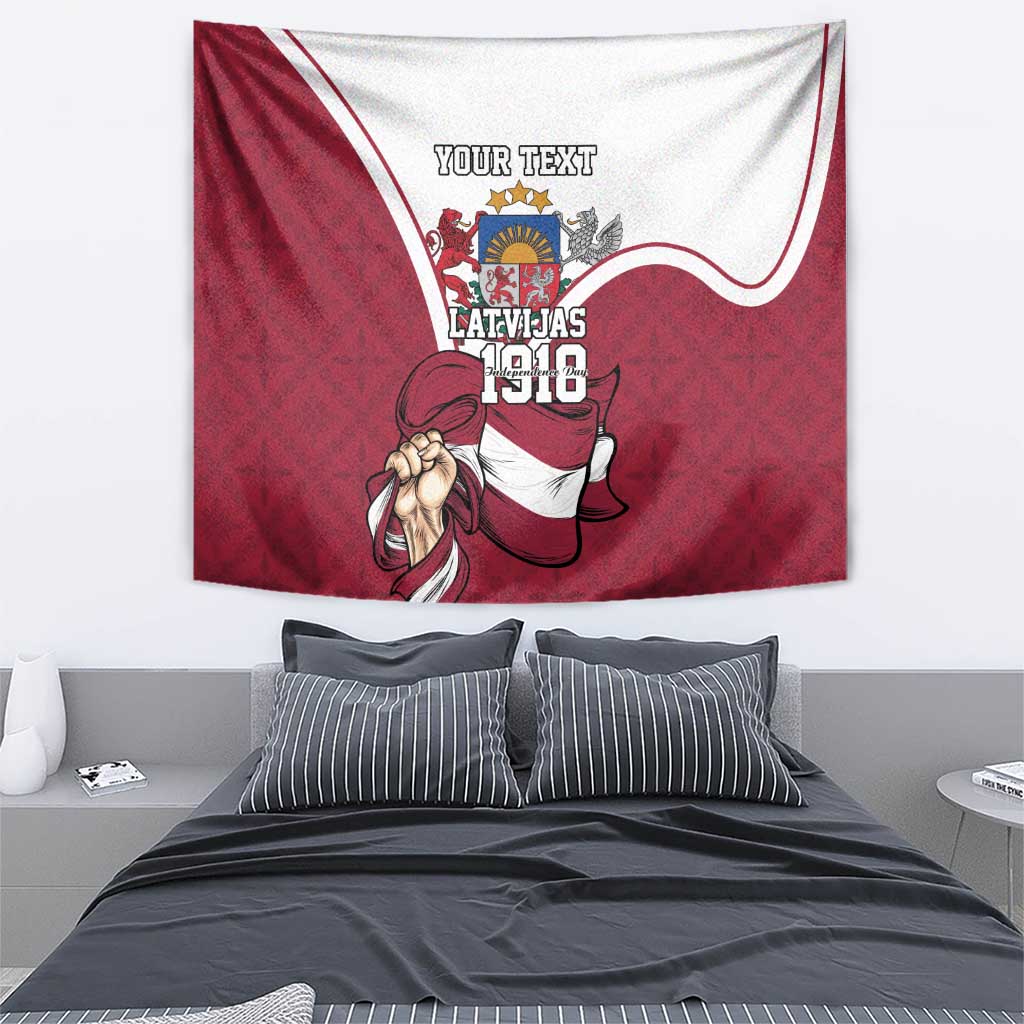 Personalized Latvia Independence Day Tapestry 18th November 1918 - Wonder Print Shop