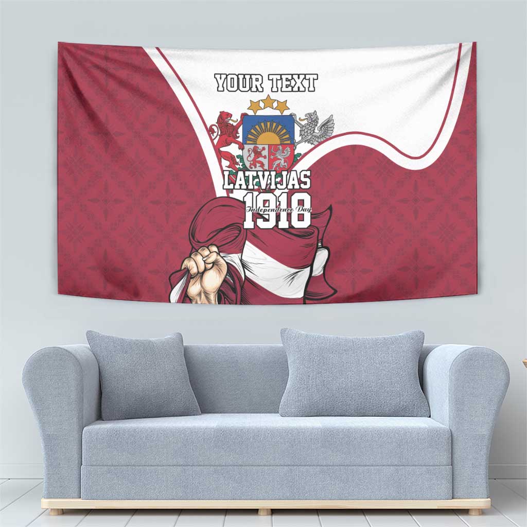 Personalized Latvia Independence Day Tapestry 18th November 1918 - Wonder Print Shop