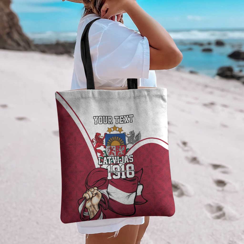 Personalized Latvia Independence Day Tote Bag 18th November 1918 - Wonder Print Shop