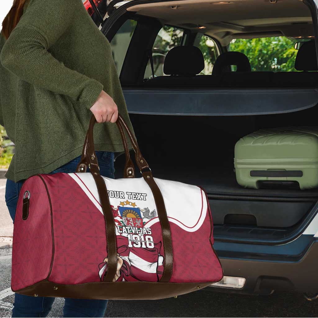 Personalized Latvia Independence Day Travel Bag 18th November 1918 - Wonder Print Shop
