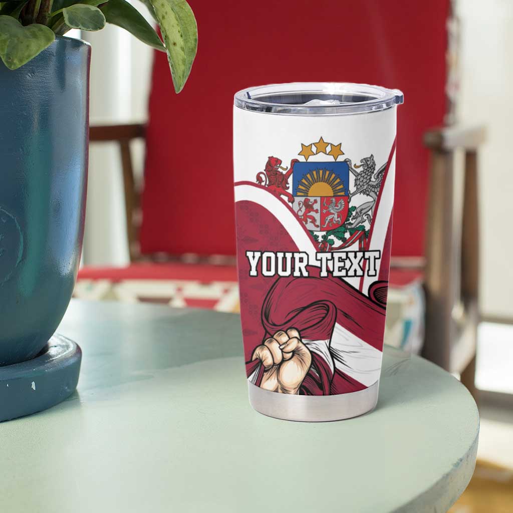 Personalized Latvia Independence Day Tumbler Cup 18th November 1918 - Wonder Print Shop