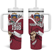 Personalized Latvia Independence Day Tumbler With Handle 18th November 1918 - Wonder Print Shop