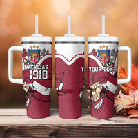 Personalized Latvia Independence Day Tumbler With Handle 18th November 1918 - Wonder Print Shop