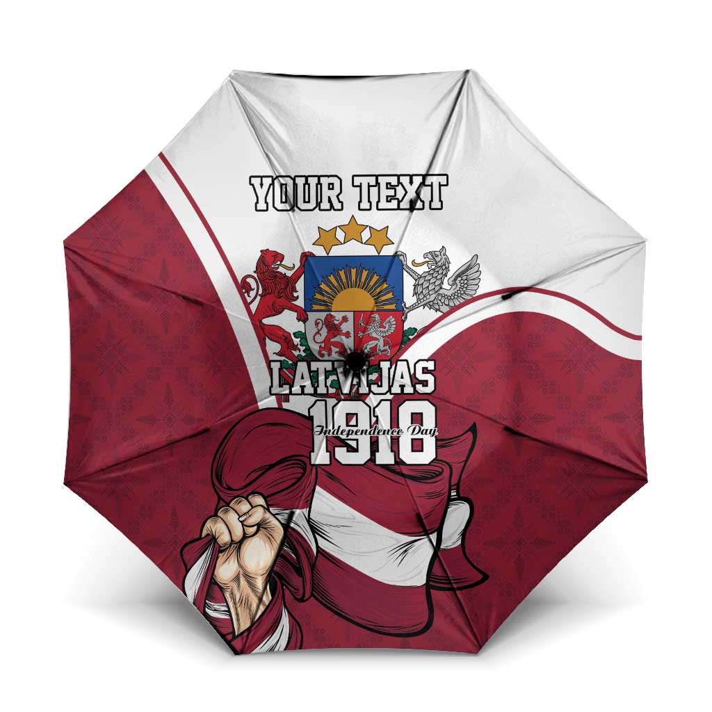 Personalized Latvia Independence Day Umbrella 18th November 1918 - Wonder Print Shop