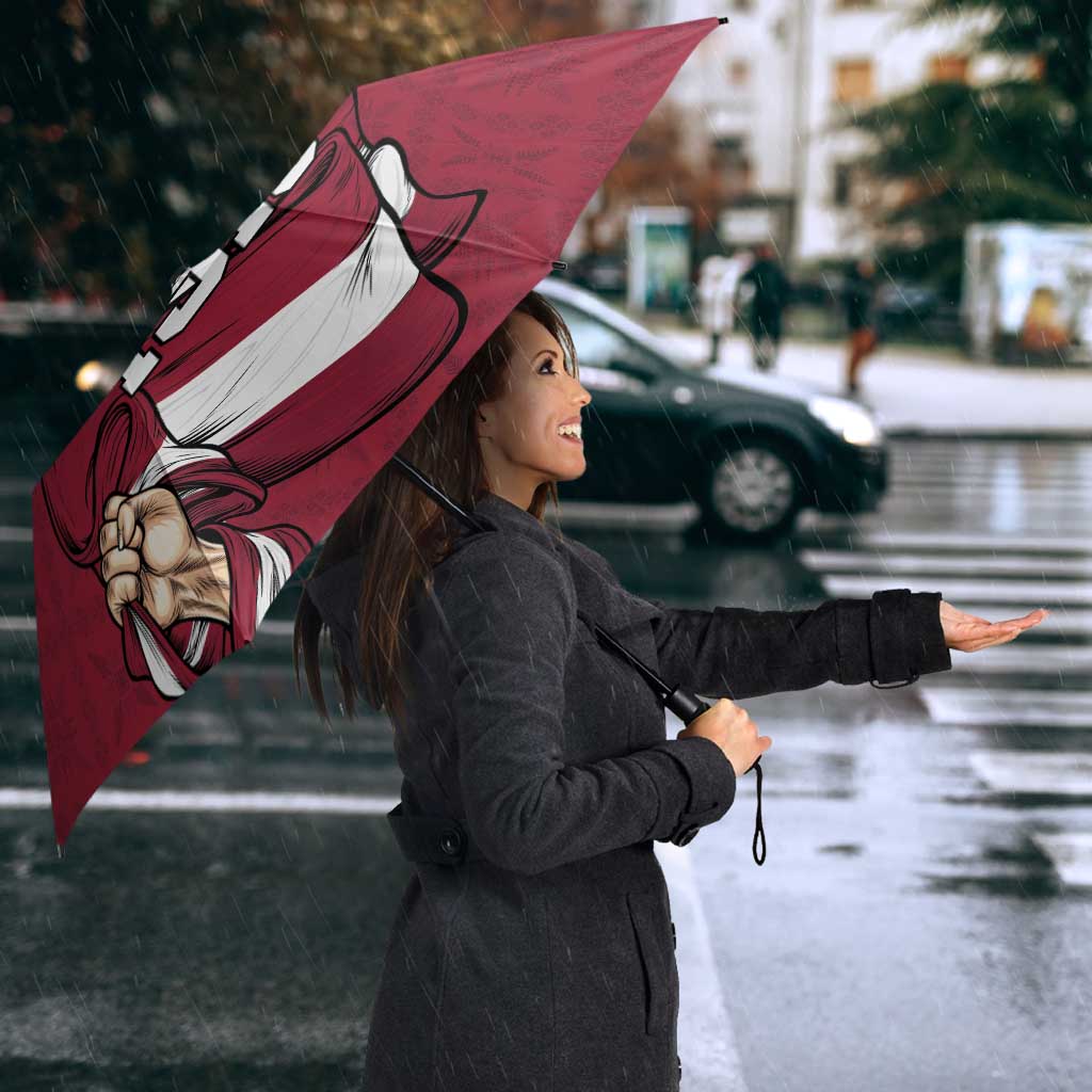 Personalized Latvia Independence Day Umbrella 18th November 1918 - Wonder Print Shop