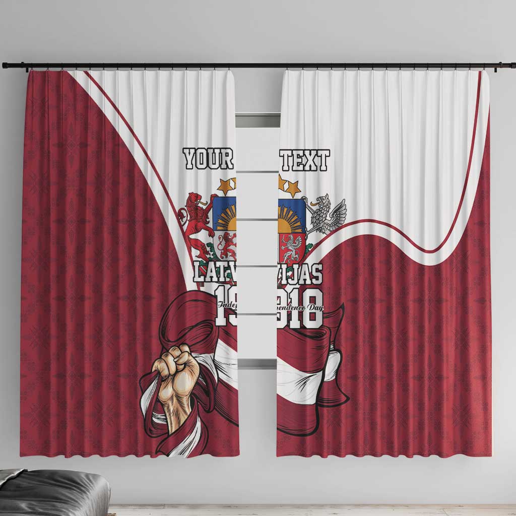 Personalized Latvia Independence Day Window Curtain 18th November 1918 - Wonder Print Shop