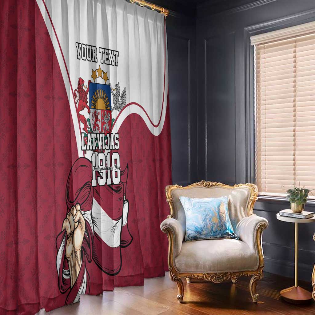 Personalized Latvia Independence Day Window Curtain 18th November 1918 - Wonder Print Shop