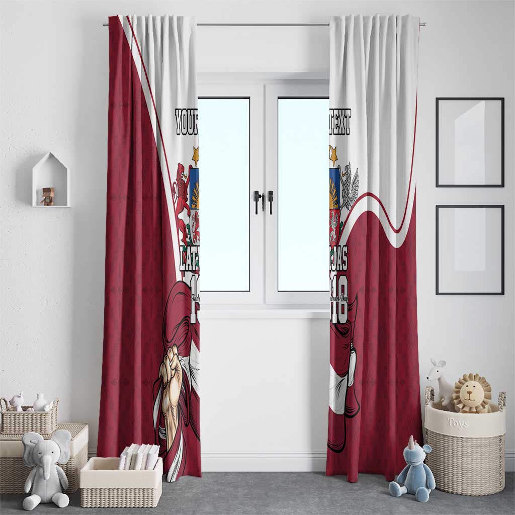 Personalized Latvia Independence Day Window Curtain 18th November 1918 - Wonder Print Shop