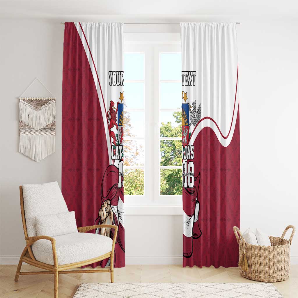 Personalized Latvia Independence Day Window Curtain 18th November 1918 - Wonder Print Shop