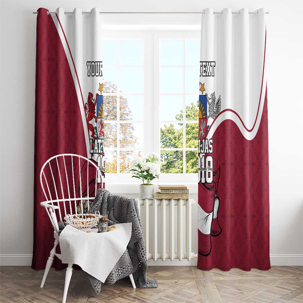 Personalized Latvia Independence Day Window Curtain 18th November 1918 - Wonder Print Shop