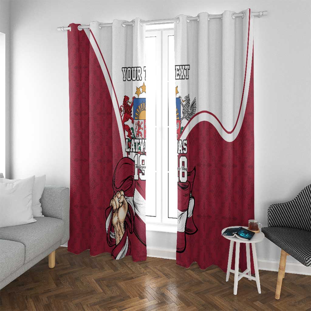 Personalized Latvia Independence Day Window Curtain 18th November 1918 - Wonder Print Shop