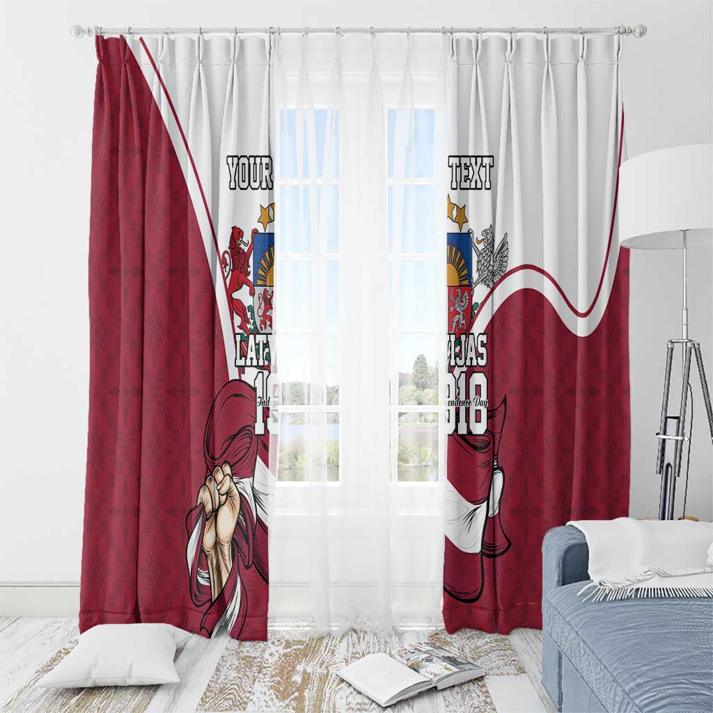 Personalized Latvia Independence Day Window Curtain 18th November 1918 - Wonder Print Shop