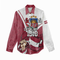 Personalized Latvia Independence Day Women Casual Shirt 18th November 1918 - Wonder Print Shop