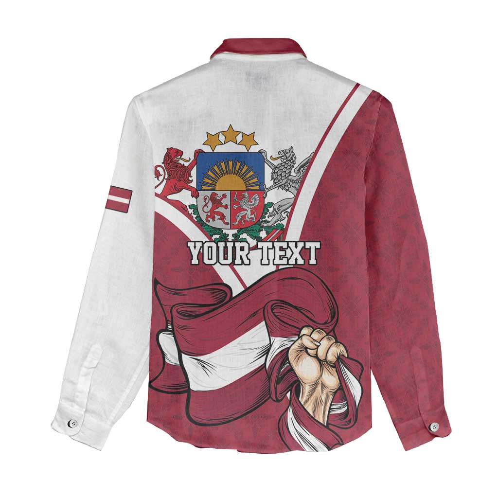 Personalized Latvia Independence Day Women Casual Shirt 18th November 1918 - Wonder Print Shop