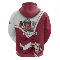Personalized Latvia Independence Day Zip Hoodie 18th November 1918 - Wonder Print Shop
