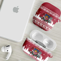 Latvia Christmas AirPods Case Priecigus Ziemassvetkus - Wonder Print Shop