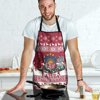 Latvia Christmas Apron Priecigus Ziemassvetkus - Wonder Print Shop