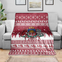 Latvia Christmas Blanket Priecigus Ziemassvetkus - Wonder Print Shop