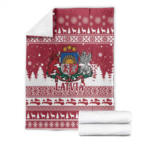 Latvia Christmas Blanket Priecigus Ziemassvetkus - Wonder Print Shop