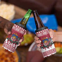 Latvia Christmas 4 in 1 Can Cooler Tumbler Priecigus Ziemassvetkus - Wonder Print Shop