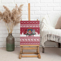 Latvia Christmas Canvas Wall Art Priecigus Ziemassvetkus - Wonder Print Shop