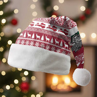 Latvia Christmas Santa Hat Priecigus Ziemassvetkus - Wonder Print Shop