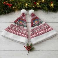 Latvia Christmas Santa Hat Priecigus Ziemassvetkus - Wonder Print Shop