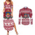 Latvia Christmas Couples Matching Summer Maxi Dress and Long Sleeve Button Shirt Priecigus Ziemassvetkus - Wonder Print Shop
